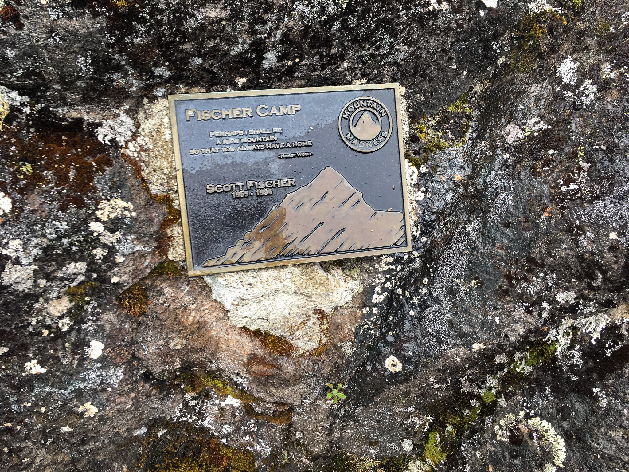 Scott Fischer Camp Plaque
